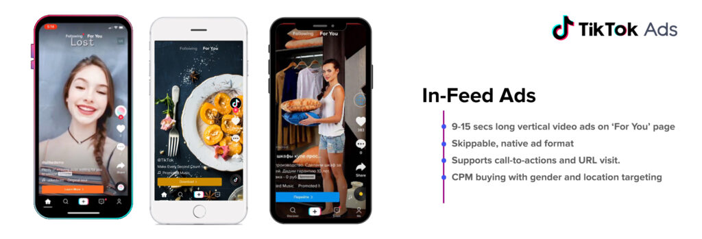TikTok Advertising - In-Feed example